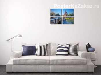 Модульная картина Утро с видом на Благовещенский собор