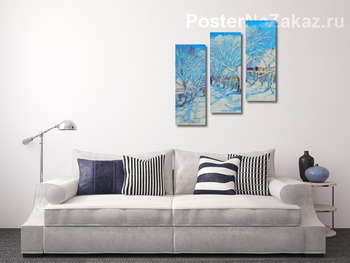 Модульная картина Зимнее утро