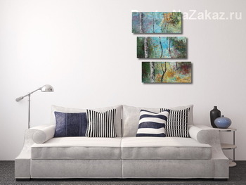 Модульная картина Березки