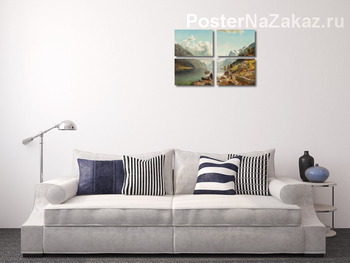 Модульная картина Народная жизнь в Сёрфьордене, Хардангер