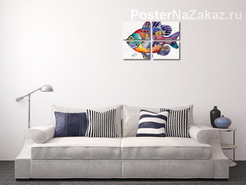 Модульная картина Петербургская рыба