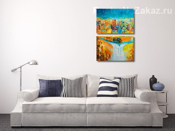 Модульная картина Город