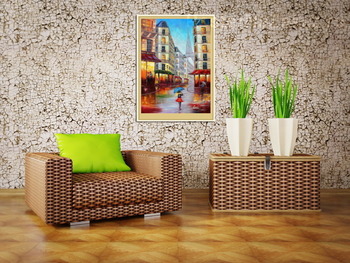 Модульная картина Картина маслом. Париж. Холст 50х70