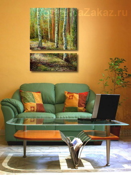 Модульная картина Русские березки