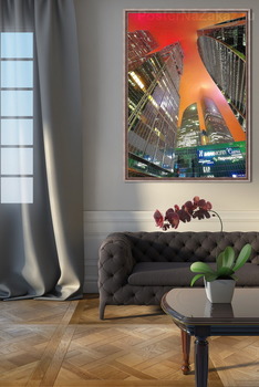 Модульная картина Центр столицы