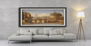 Модульная картина Рим замок ангела