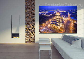 Модульная картина Исаакиевский собор зимой