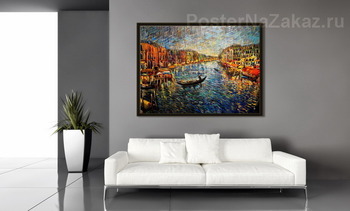 Модульная картина Праздничная Венеция (масло, холст, 120х100, 2014)