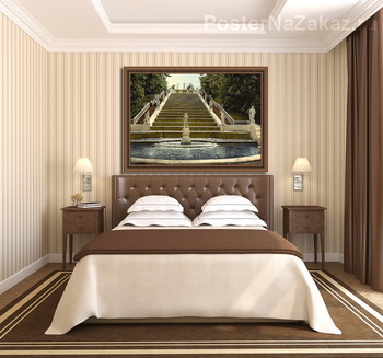 Модульная картина Петергоф золотая лестница, Санкт-Петербург, Россия 1890-1900 гг