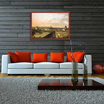 Модульная картина Вена, вид из дворца Бельведер