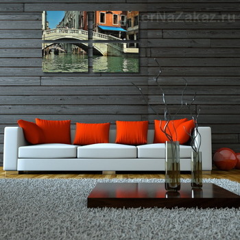 Модульная картина Улочки. Венеции.