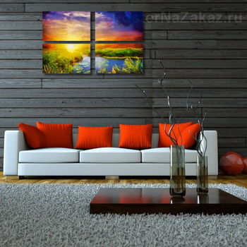 Модульная картина Озеро