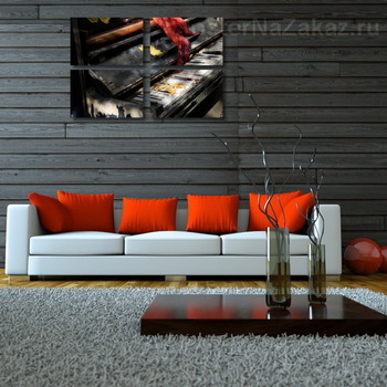 Модульная картина Последний осени аккорд