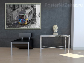 Модульная картина Трамвай