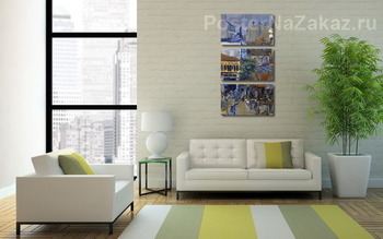 Модульная картина Съемки площади Клиши, 1878