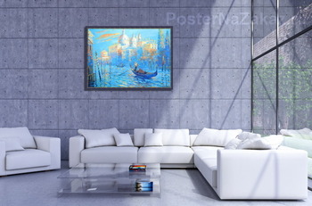 Модульная картина Голубая Венеция