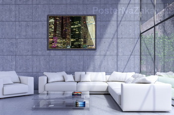 Модульная картина Огни ночногй Москвы