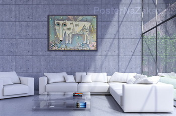 Модульная картина Одинокий волк-романтик