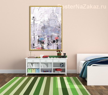 Модульная картина Туман в Петербурге