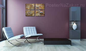 Модульная картина Пейзажи Амстердама