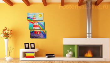 Модульная картина Маяк