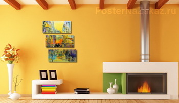 Модульная картина Пражский дождь