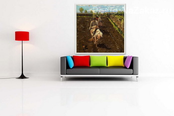 Модульная картина Пашня