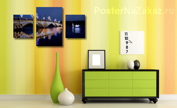 Модульная картина мост