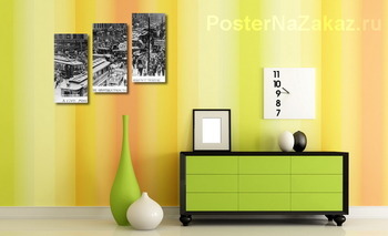 Модульная картина Пробка в Чикаго, 1909г.