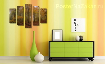 Модульная картина Под пологом осени