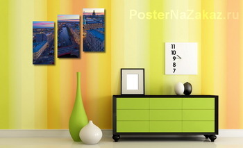 Модульная картина Красный мост