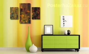 Модульная картина Осенняя абстракция