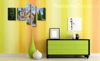 Модульная картина Вилла Ксения в Симеизе