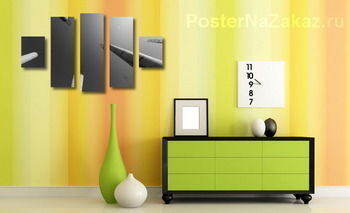 Модульная картина Геометрия города