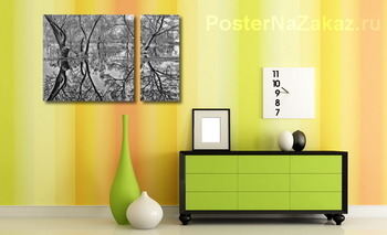 Модульная картина Весенний разлив