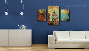 Модульная картина Московский Кремль