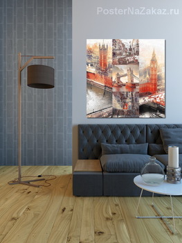 Модульная картина Достопримечательности Лондона