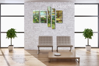 Модульная картина Волжские места