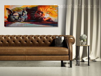 Модульная картина Он и она