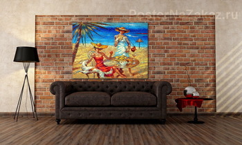 Модульная картина Карибские кокетки