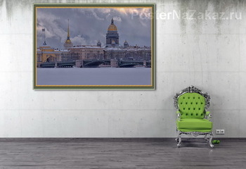 Модульная картина Зимний Петербург