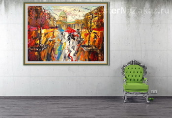 Модульная картина Итальянская улица