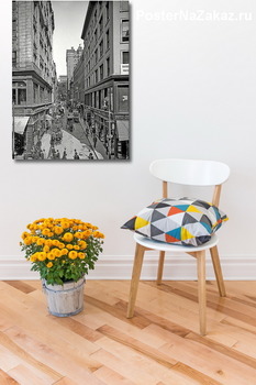 Модульная картина Бромфильд стрит в Бостоне, 1908