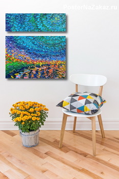 Модульная картина Ночной пейзаж