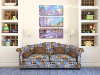 Модульная картина Розовые облака