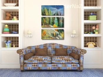 Модульная картина Камни Карелии