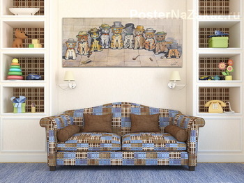 Модульная картина Коты