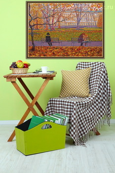 Модульная картина Осень в Михайловском саду