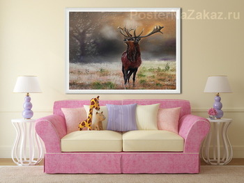 Модульная картина Олень