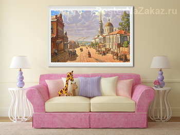 Модульная картина Посёлок Воткинский завод. Вид на Благовещенский собор. Начало 1900 г.